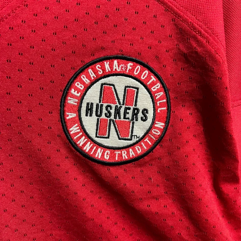 Adidas Nebraska Huskers Football Jersey Mens Medium Red NCAA Number 1 Mesh Shirt